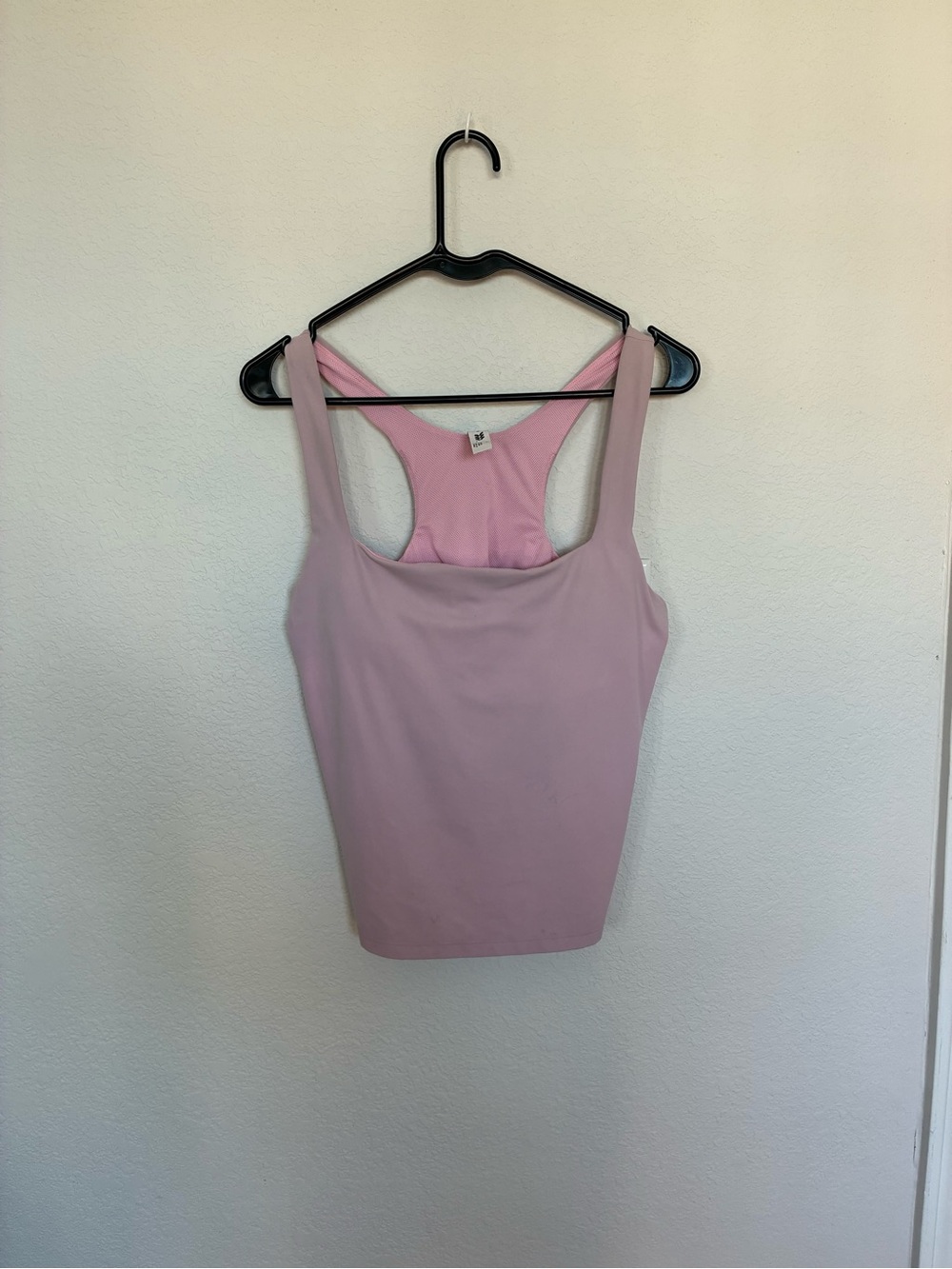 All In Motion Pink Racerback Athletic Tank Top Built-In Bra Large